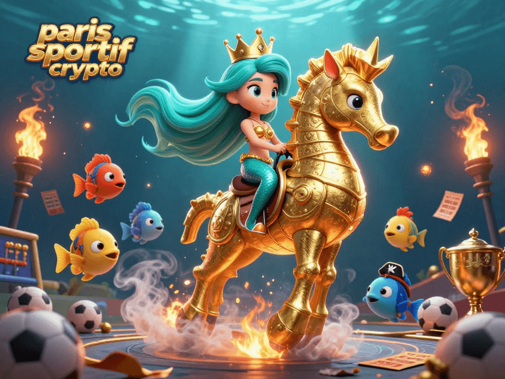 Pariez sur paris sportif crypto avec une princesse sirène colorée et une ambiance de jeu passionnante.