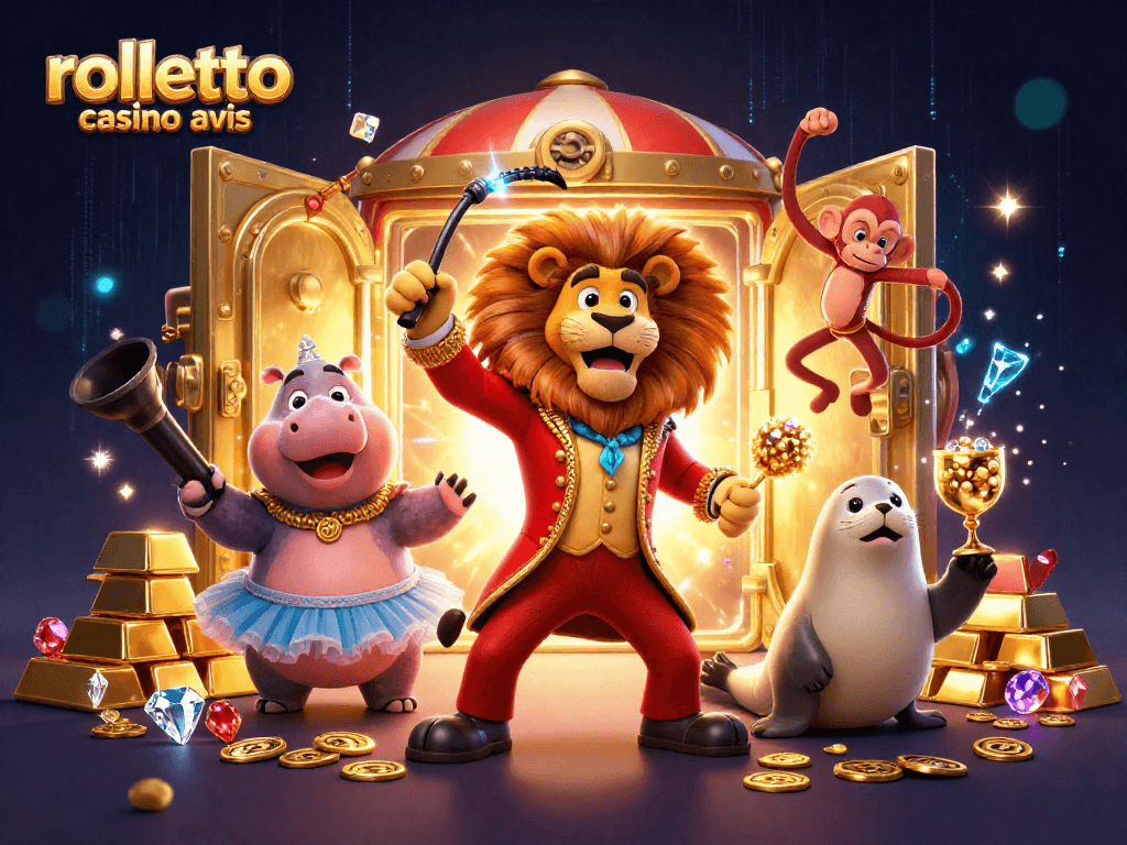 Évaluez Rolletto casino avis à travers une illustration dynamique des jeux de casino.